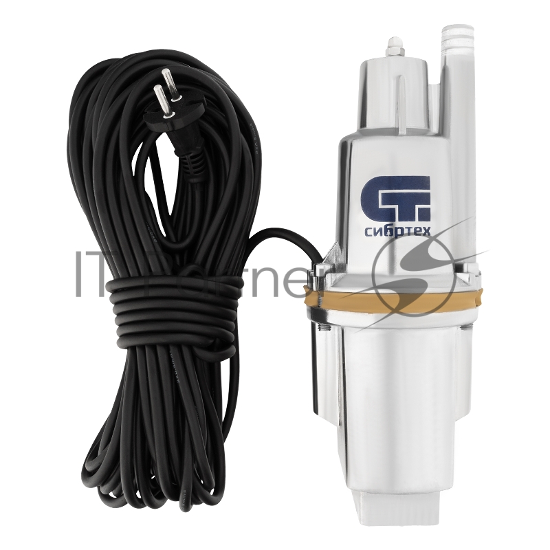 Вибрационный насос СИБРТЕХ СВН30015 верхний забор 300 Вт напор 75 м 1200 л/ч кабель 15 м 99302