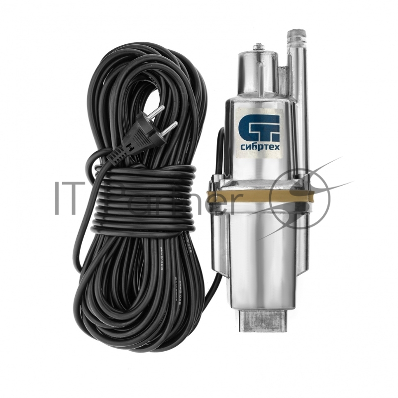 Вибрационный насос СИБРТЕХ СВН30010 верхний забор 300 Вт напор 75 м 1200 л/ч кабель 10 м 99301