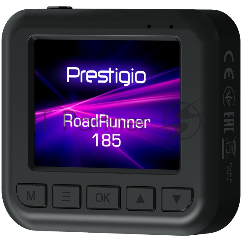 Видеорегистратор Prestigio RoadRunner 185, 2.0 IPS (320x240) display, FHD 1920x1080@30fps, HD 1280x720@30fps, Jieli AC5601, 2 MP CMOS GC2053 image sensor, 2 MP camera, 140° Viewing Angle, Micro USB, 180 mAh, Night Vision, Motion Detection, G-sensor,