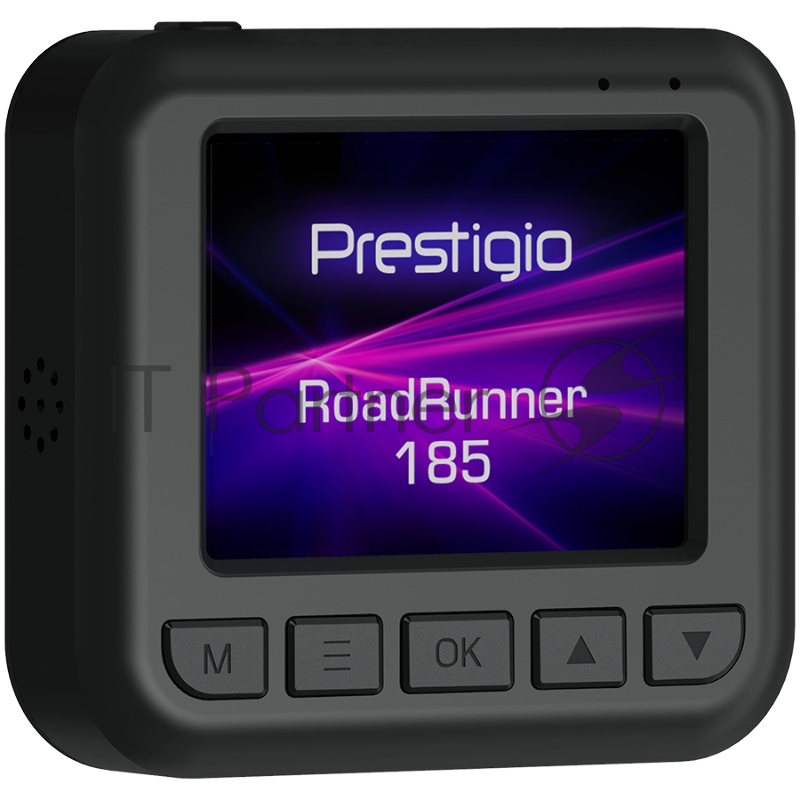 Видеорегистратор Prestigio RoadRunner 185, 2.0 IPS (320x240) display, FHD 1920x1080@30fps, HD 1280x720@30fps, Jieli AC5601, 2 MP CMOS GC2053 image sensor, 2 MP camera, 140° Viewing Angle, Micro USB, 180 mAh, Night Vision, Motion Detection, G-sensor,