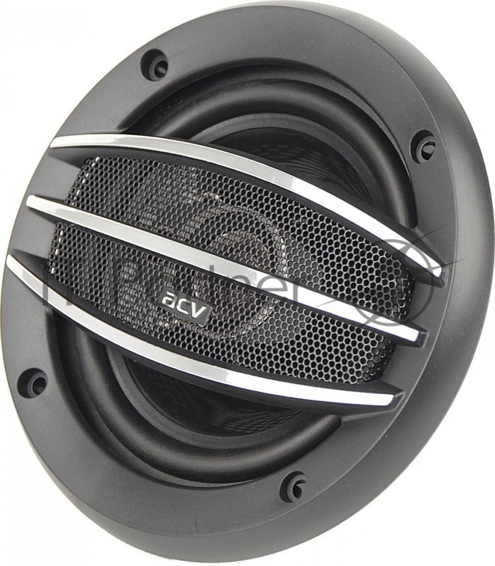Колонки автомобильные ACV PI-423 60Вт 89дБ 4Ом 10см (4дюйм) (ком.:2кол.) коаксиальные трехполосные