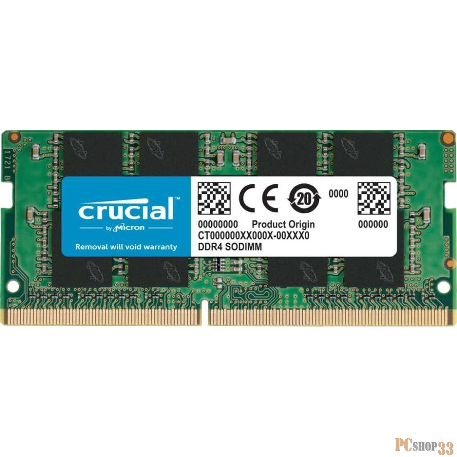 Память DDR4 16Gb 2666MHz Crucial CB16GS2666 Basics OEM PC4-21300 CL19 SO-DIMM 260-pin 1.2В dual rank