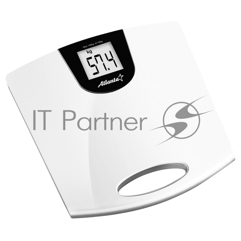 Весы напольные ATLANTA ATH-6131(Полностью электронная технология. ЖК дисплей нового поколения 62X58 mm. Высокая точность взвешивания. Индикатор перегрузки. Автомат. включение и обнуление. Автомат. отключение. Индикатор разряда батареи. Лимит взвешива
