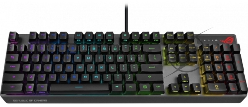 Игровая клавиатура ASUS ROG Strix Scope NX (ROG NX RED switches, аллюминивая рама, USB, RGB подсветка, 90MP0186-B0RA00)