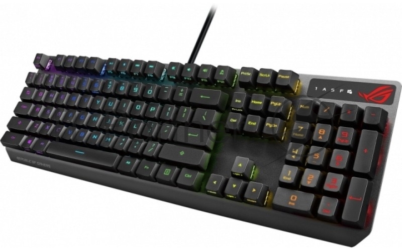 Игровая клавиатура ASUS ROG Strix Scope NX (ROG NX RED switches, аллюминивая рама, USB, RGB подсветка, 90MP0186-B0RA00)