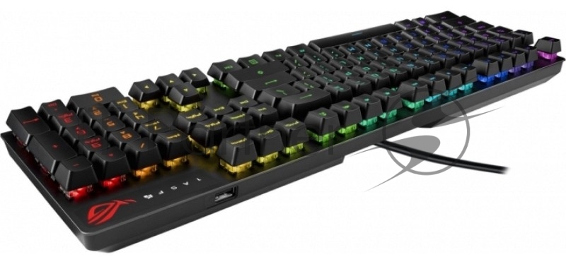 Игровая клавиатура ASUS ROG Strix Scope NX (ROG NX RED switches, аллюминивая рама, USB, RGB подсветка, 90MP0186-B0RA00)