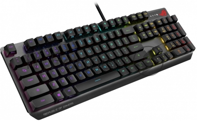 Игровая клавиатура ASUS ROG Strix Scope NX (ROG NX RED switches, аллюминивая рама, USB, RGB подсветка, 90MP0186-B0RA00)