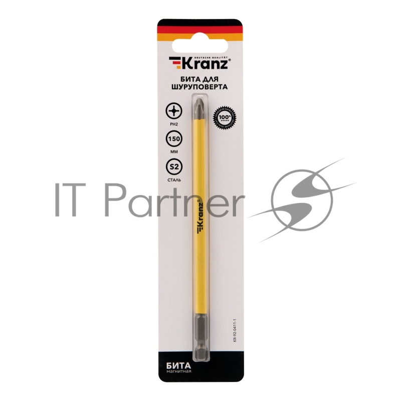 Бита для шуруповерта KRANZ PH2х150 мм