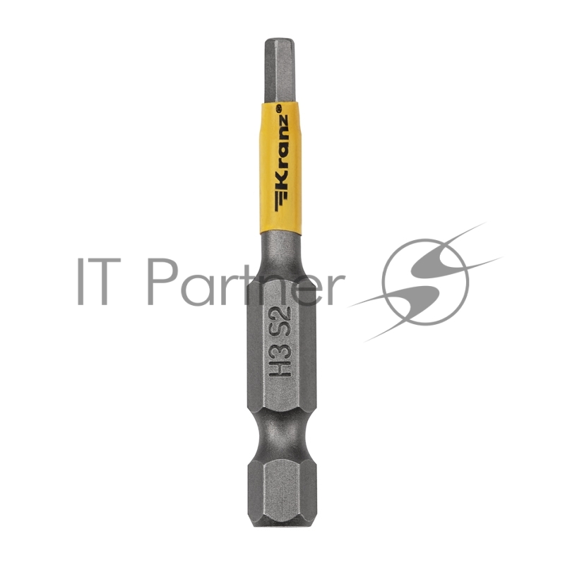 Бита шестигранная для шуруповерта KRANZ HEX3х50 мм (2 шт./уп.)