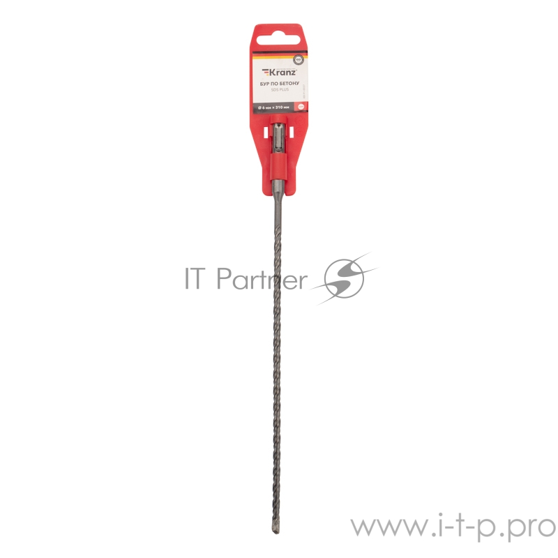 Бур по бетону 6x310 мм SDS PLUS Kranz