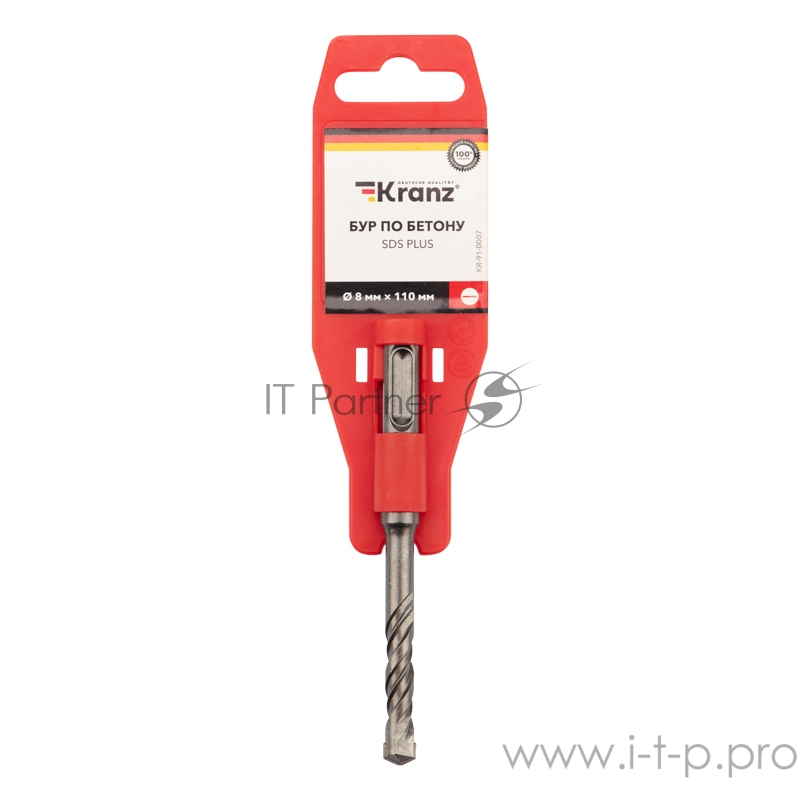 Бур по бетону 8x110 мм SDS PLUS Kranz
