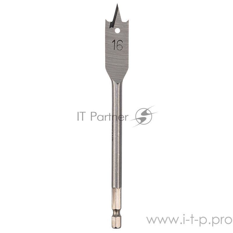 Сверло перовое по дереву 16 мм (шестигранный хвостовик) Kranz