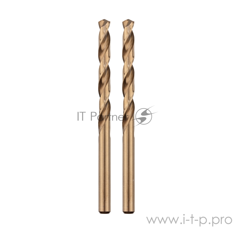 Сверло по металлу 2,5 мм «Кобальт» (сталь HSS-Co 5% M35 P6M5K5) (2 шт. в блистере) DIN 338 Kranz