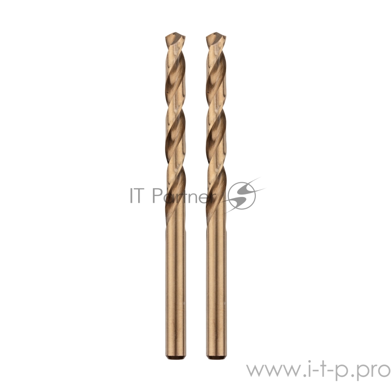Сверло по металлу 3 мм «Кобальт» (сталь HSS-Co 5% M35 P6M5K5) (2 шт. в блистере) DIN 338 Kranz