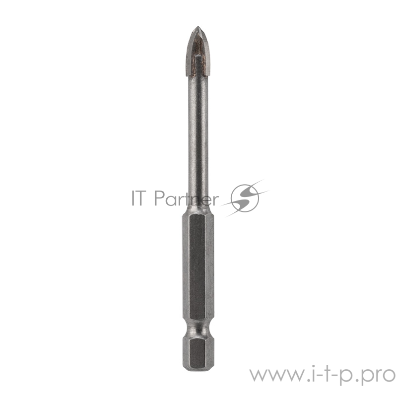 Сверло по стеклу и керамике 6 мм 4 грани шестигранный хвостовик Kranz