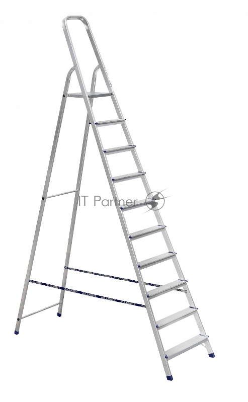 Стремянка Alumet АМ710 АК алюминий 10ступ. H4.1м макс.нагр.:150кг