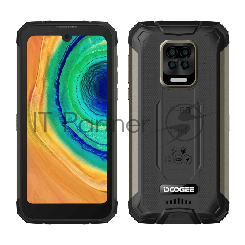 Смартфон Doogee S59 Mineral Black, 5.71” 720 x 1520 пикселей, 4 x Cortex - A53 1.8 ГГц+4 x Cortex -A73 1.5 ГГЦ, 8 Core, 4GB RAM, 64GB, up to 256GB flash, 16 МП+8МП+ 8 МП + 2 МП/16Mpix, 2 Sim, 2G, 3G, LTE, BT, Wi-Fi, NFC, GPS, Type-C, 10050 мА·ч, Andr
