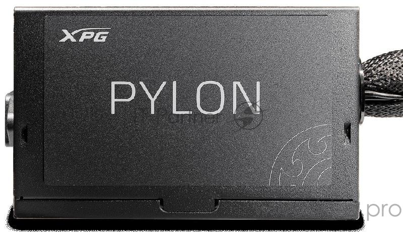 Игровой блок питания чёрный XPG PYLON750B-BLACKCOLOR (750 Вт, PCIe-4шт, ATX v2.31, Active PFC, 120mm Fan, 80 Plus Bronze)