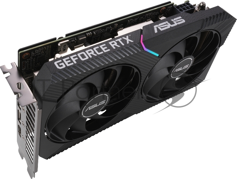 Видеокарта ASUS DUAL-RTX3060TI-8G-MINI-V2 RTX3060TI 8GB GDDR6 HDMI 3xDP LHR RTL {10} (322917)