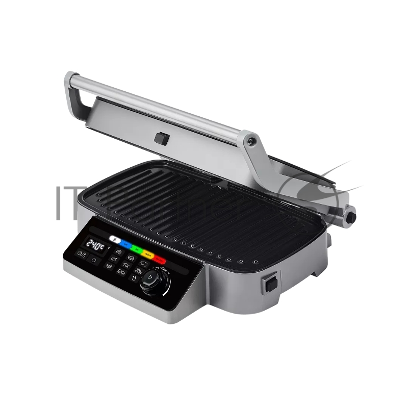 Гриль-пресс Polaris PGP 3002DP Optimal Temp электрич., Черный