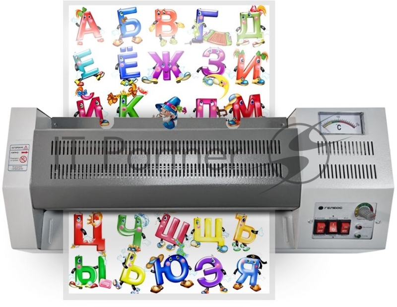 Ламинатор ГЕЛЕОС ЛМ A3 Про, А3, 2х250 (пленка 60-250мкм), 620 мм/мин, 4 вала, реверс, металл. корпус, мах толщина 2мм