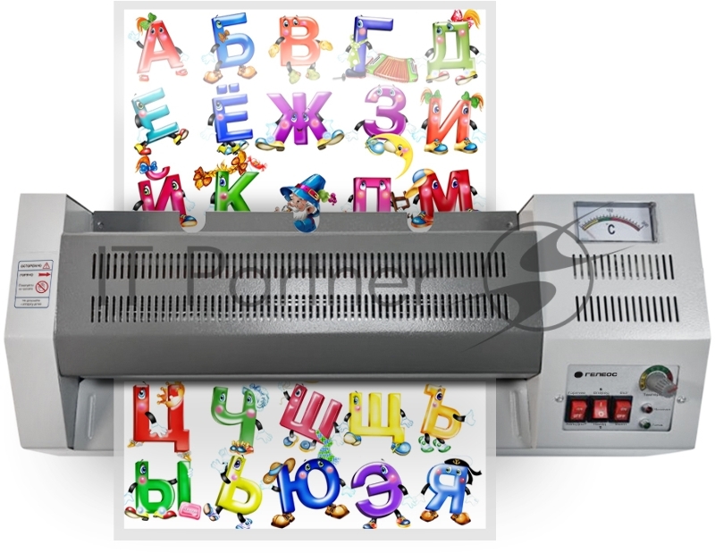 Ламинатор ГЕЛЕОС ЛМ A3 Про, А3, 2х250 (пленка 60-250мкм), 620 мм/мин, 4 вала, реверс, металл. корпус, мах толщина 2мм
