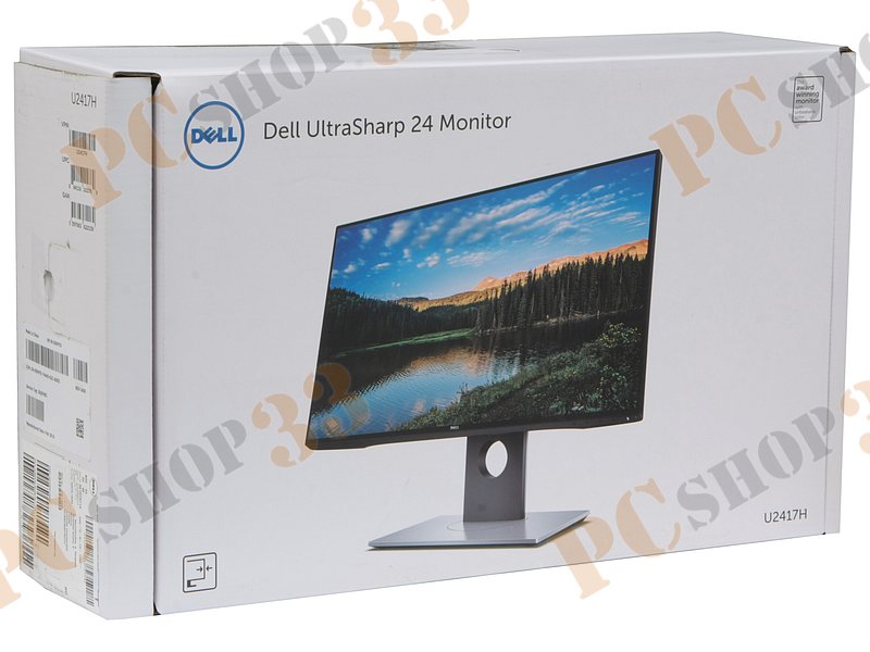 ЖК-монитор 23.8 Dell U2417H 1920x1080, 8мс (GtG), черно-серебр. (HDMI, DP, miniDP, USB Hub)