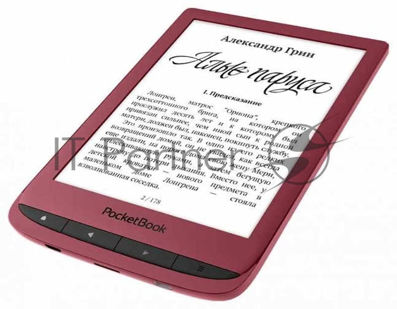 Электронная книга PocketBook 628 6 E-Ink Carta 1024x758 Touch Screen 1Ghz 512Mb/8Gb/microSDHC/подсветка дисплея красный