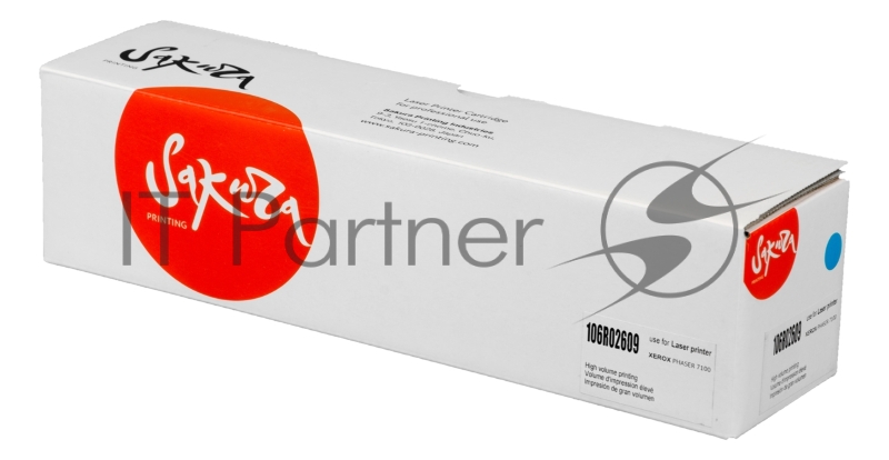 Картридж SAKURA 106R02609 для Xerox Phaser 7100, голубой, 9 000 к. (в комплекте 2 шт., на 4 500 к. каждый)