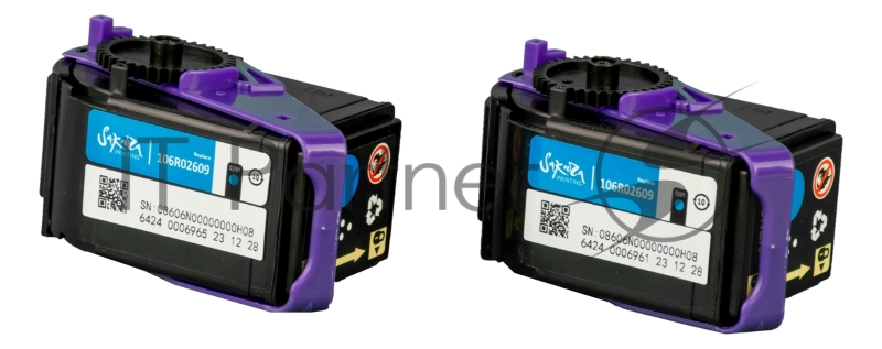 Картридж SAKURA 106R02609 для Xerox Phaser 7100, голубой, 9 000 к. (в комплекте 2 шт., на 4 500 к. каждый)