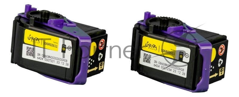 Картридж SAKURA 106R02611 для Xerox Phaser 7100, желтый, 9 000 к. (в комплекте 2 шт., на 4 500 к. каждый)