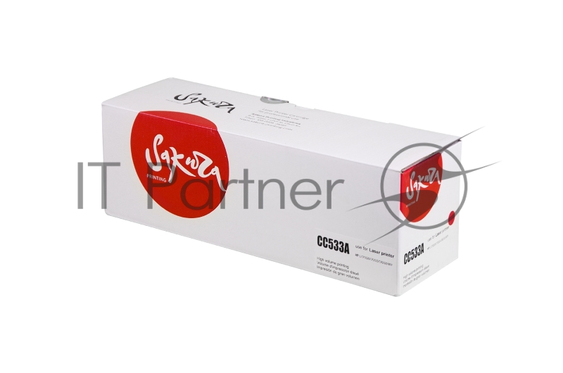 Картридж SAKURA CC533A для HPColor LaserJet CM2320fxiMFP/CM2320nMFP/ CM2320nfMFP/CP2025/CP2025n/CP2 пурпурный, 2800 к.