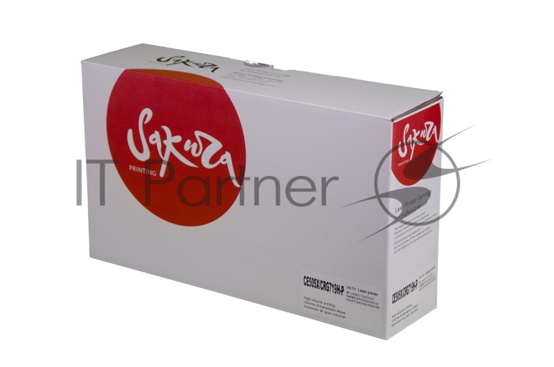 Картридж SAKURA CE505X/CRG719H-P для HP LaserJet P2050/2055d/2055dn/2055x, Сanon LBP 6300dn/6650dn, MF 5840dn/5880dn, MF-6140DN,5940DN, черный, 6400 к.