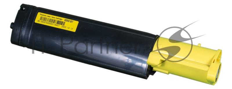 Картридж SAKURA C13S050187 для EPSON Aculaser C1100, желтый, 4 000 к.