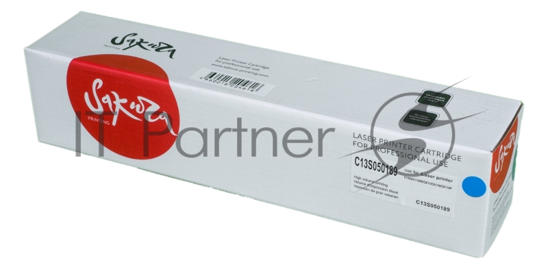 Картридж SAKURA C13S050189 для EPSON Aculaser C1100, синий, 4 000 к.