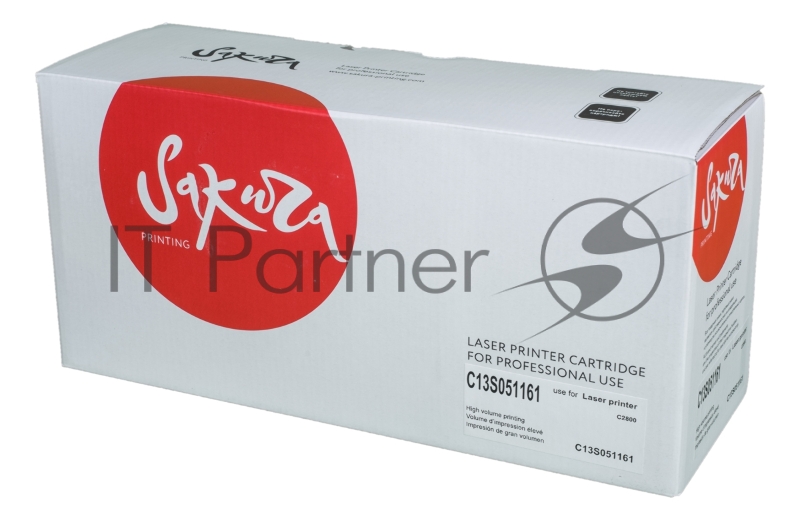 Картридж SAKURA C13S051161 для EPSON Aculaser C2800, черный, 8 000 к.