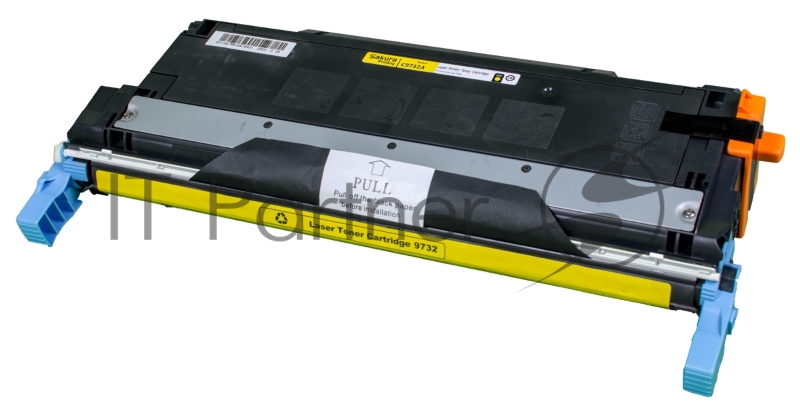 Картридж SAKURA C9732A для принтера HP Laser Jet 5500/5550, желтый, 12000 к.