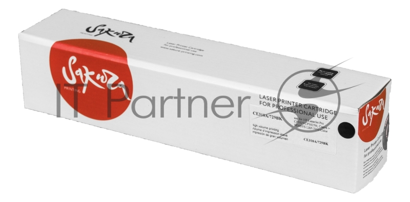 Картридж SAKURA CE310A для HP LaserJet Pro CP1025/CP1025N, Canon i-SENSYS LBP-7010 Color черный, 1200 к.