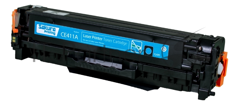 Картридж SAKURA CE411A для HP Laserjet Pro 400 Color M451DN/M451DW/451NW/MFP M475DW/M475DN, Laserjet 300 color MFP M375NW, синий, 2600 к.