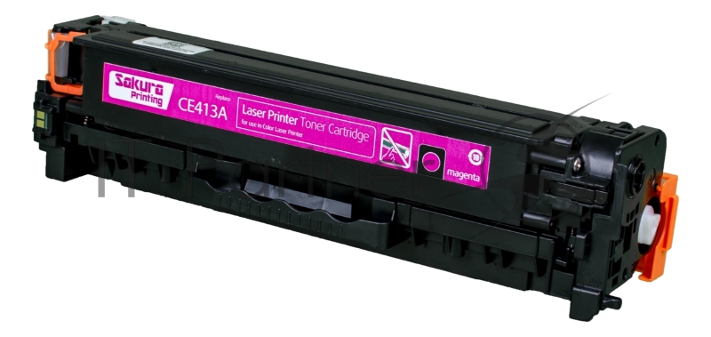 Картридж SAKURA CE413A для HP Laserjet Pro 400 Color M451DN/M451DW/451NW/MFP M475DW/M475DN, Laserjet 300 color MFP M375NW, пурпурный, 2600 к.