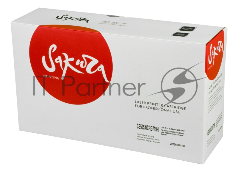 Картридж SAKURA CE505X/CRG719H HP LaserJet P2050/2055d/2055dn/2055x, Сanon LBP 6300dn/6650dn, MF 5840dn/5880dn, MF-6140DN,5940DN черный, 6400 к.