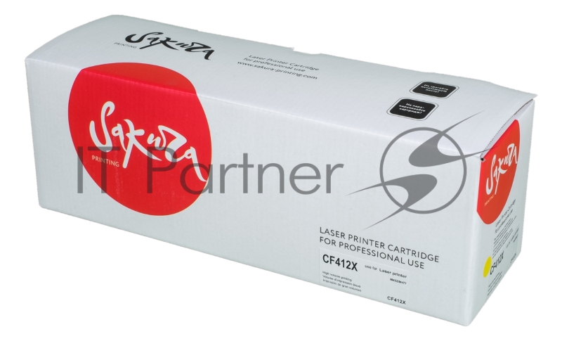 Картридж SAKURA CF412X для HP LaserJet Pro M452nw, M452dn, M477fnw, M477fdw, M477fdn, M377dw, желтый, 5000 к.