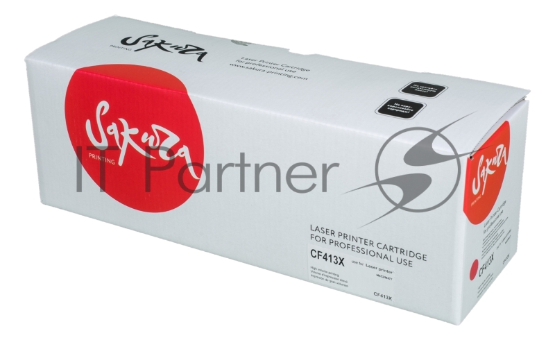 Картридж SAKURA CF413X для HP LaserJet Pro M452nw, M452dn, M477fnw, M477fdw, M477fdn, M377dw, пурпурный, 5000 к.