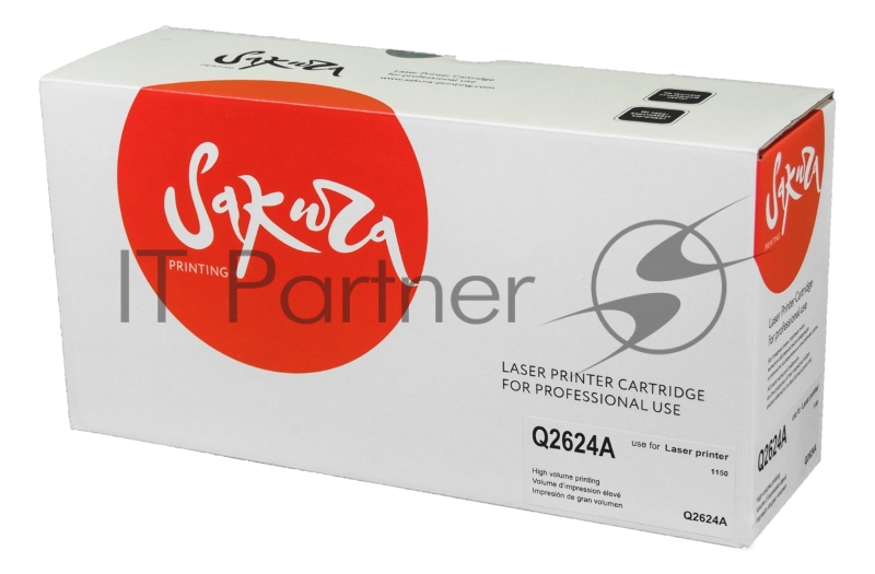 Картридж SAKURA Q2624A для HP LaserJet 1150, черный, 2500 к.