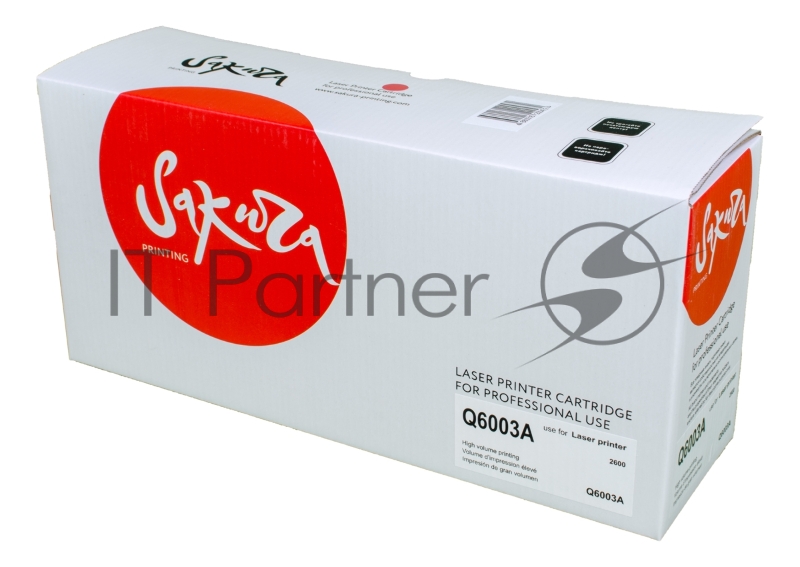 Картридж SAKURA Q6003A для LaserJet 1600/2600n/2605/2605dn/2605dtn пурпурный, 2000 к.