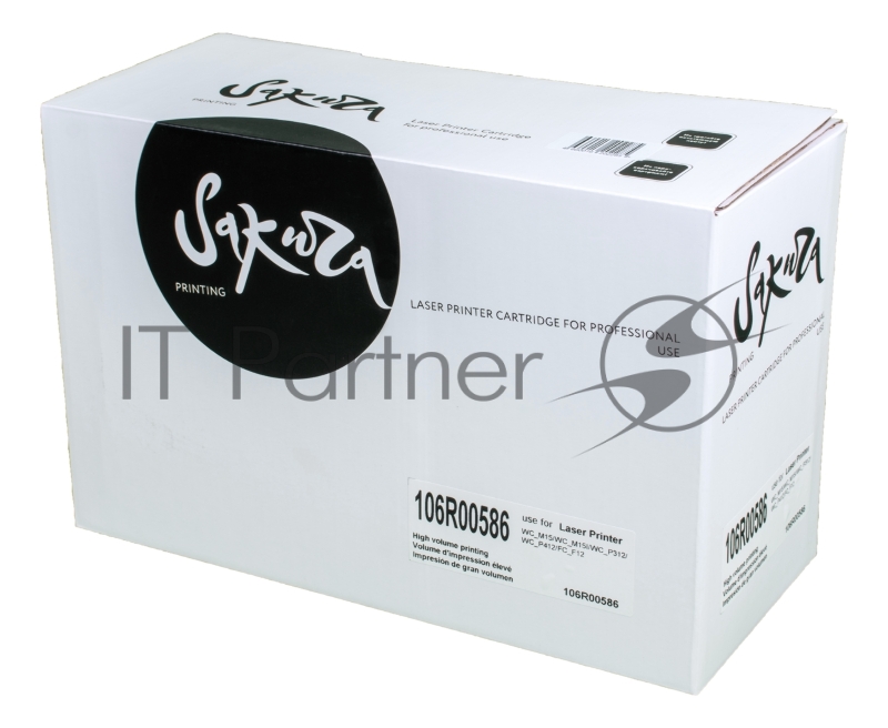 Картридж SAKURA 106R00586 для Xerox WC_M15/WC_M15I/WC_P312/WC_P412 черный, 6000 к.
