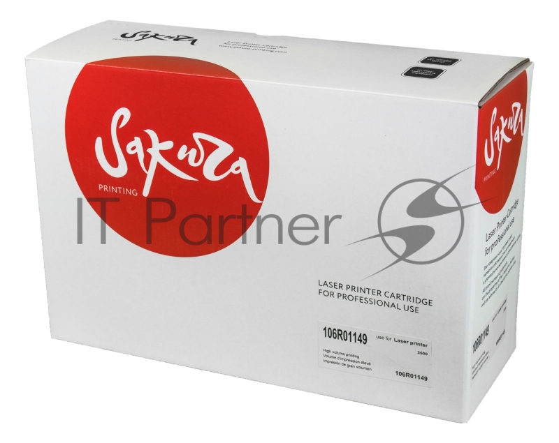 Картридж SAKURA 106R01149 для Xerox Phaser 3500 черный, 12 000 к.