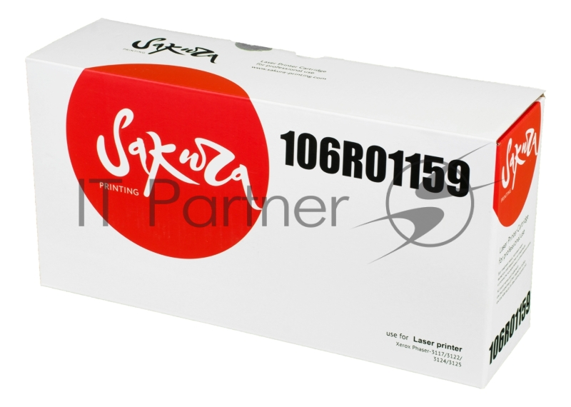 Картридж SAKURA 106R01159 для Xerox P3117/3122/3124/3125, черный, 3000 к.