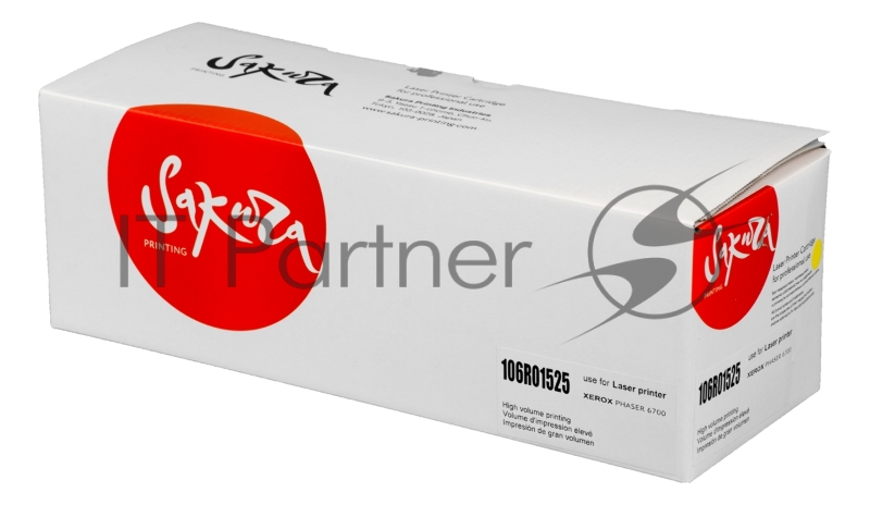 Картридж SAKURA 106R01525 для Xerox Phaser 6700, желтый, 12 000 к.