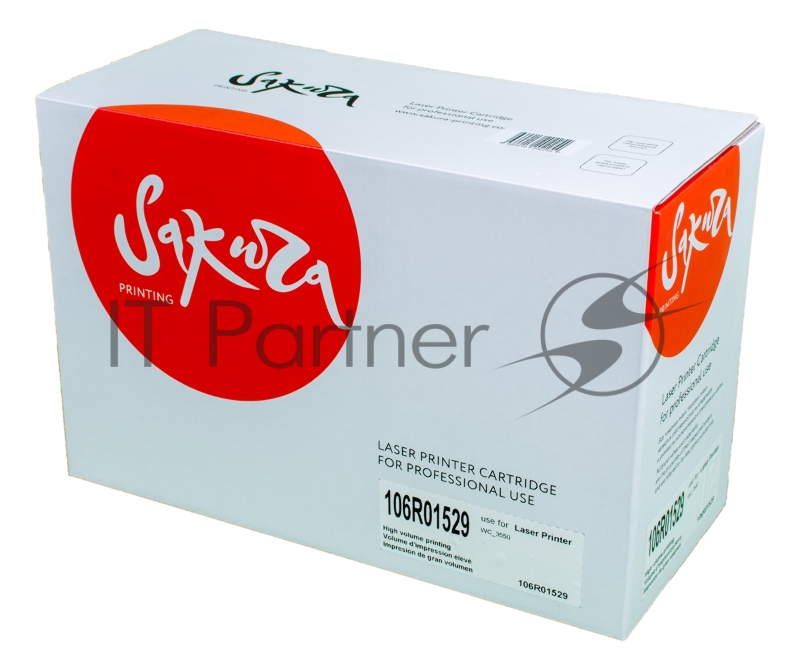 Картридж SAKURA 106R01529 для Xerox WC_3550, черный, 5000 к.
